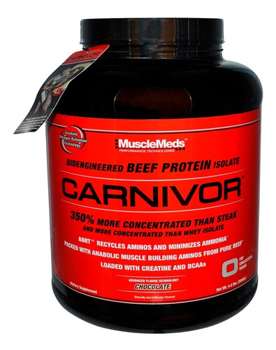 Proteina Carnivor (4,6 Lbs) Musclemed + Envio Gratis