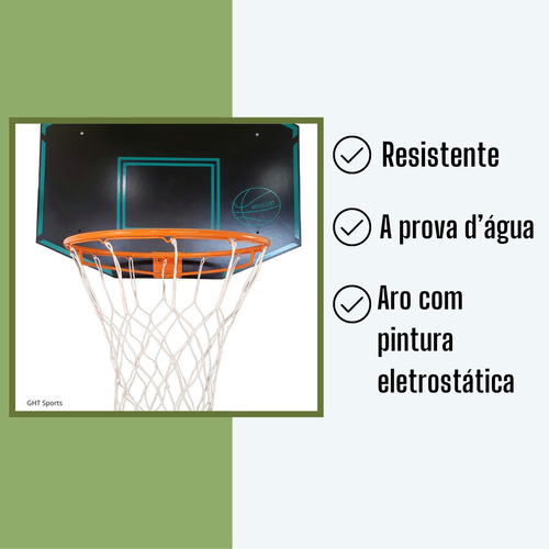 Kit Aro + Tabela + Rede Tamanho Oficial Nba Nbb Profissional