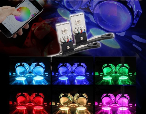 Imagen 3 de 4 de Drl Ojo Del Demonio Rgb Con App