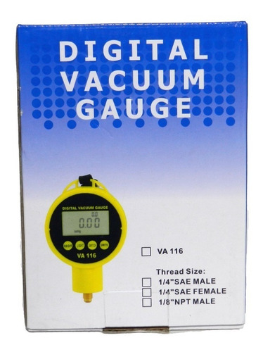 Imagen 4 de 10 de Vacuometro Digital Va 116a Para Refrigeracion