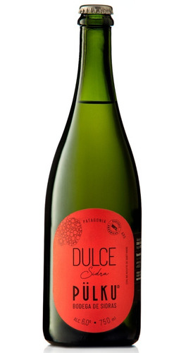 Sidra Pulku Dulce X750ml - 100% Manzanas Organicas Patagonia