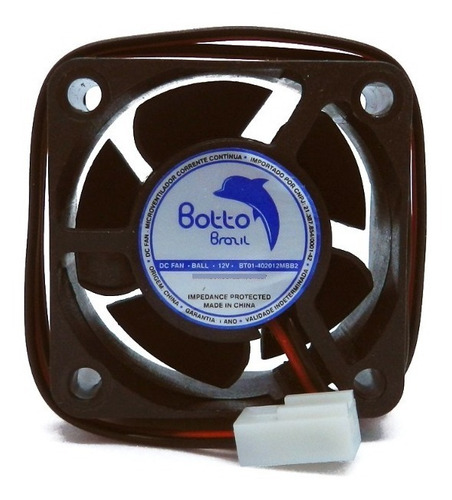 Kit 100 Micro Ventilador Com Rolamento 40x40x20 Mm 12v Dc Mb