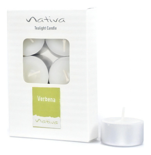 Velas Nativa Tealights X6 Aromaticas Perfumada Fragancias Fragancia Verbena