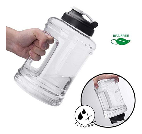 Botellas De Agua Con Asa Jarra De Agua De Medio Galón 2 Litr