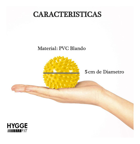 Imagen 2 de 10 de Pelota Blanda 5cm Pinche Masaje Descontracturante Miofascial