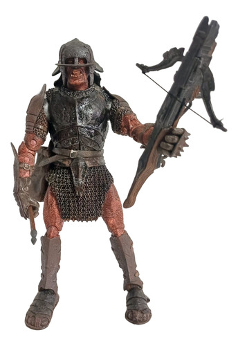 Figura Orco Crossbow Urk-hai Señor De Los Anillos Año 2003 (Usado)