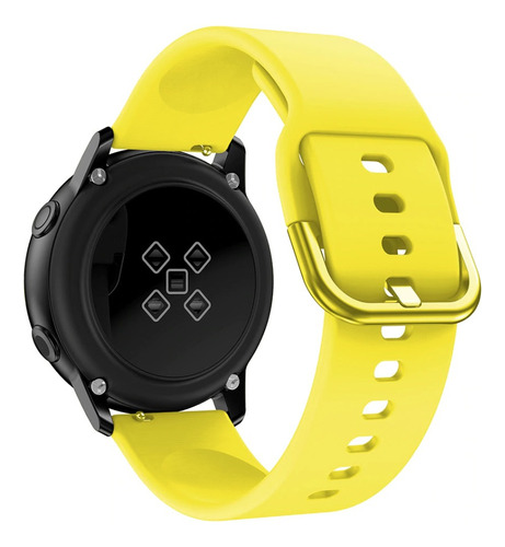 Pulseira De Silicone P/ Galaxy Watch Active 2 40mm - Amarela