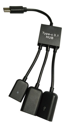 3 En 1 Usb Tipo C Otg Codo Otg Adaptador Convertidor De