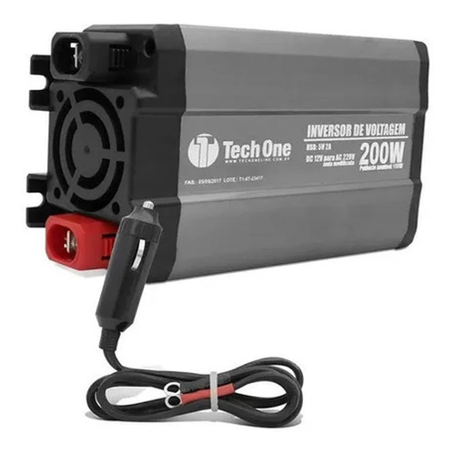 Inversor Conversor Techone 200w 12v - 220v Usb