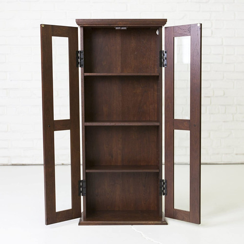 Gabinete De Almacenamiento De Madera Color Marron