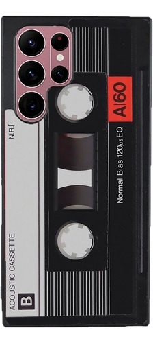 Funda Para Galaxy Casette Musical Negro Rojo Gris Moda