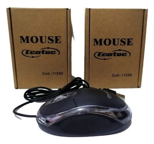 Mouse Óptico Usb 2.0 Económico Retroiluminado Luz Led 