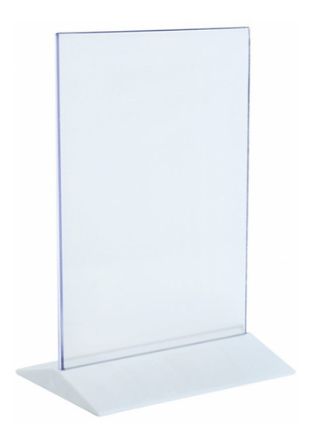Imagen 2 de 7 de Porta Menú De Acrílico Transparente 13x18 Pack X 10 Unidades