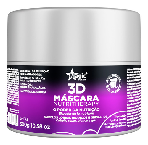 Máscara 3d Nutritherapy Cuidado Diário Magic Color 300g