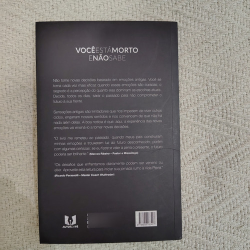 Livro Você Está Morto E Não Sabe O Poder Das Emoções Atualizadas De Jorge Augusto Pela Editora Autor Da Fé (Usado)