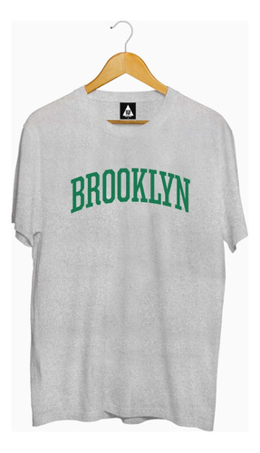 Remeras Negras Estampadas Brooklyn Verde Zeta Pop