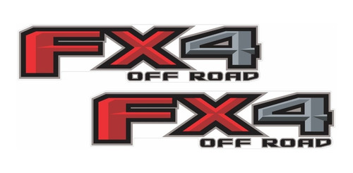 Par Adesivos Fx4 Off Road Ford Ranger 4x4 4x418