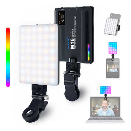 Luz Led Rgb Azulamar C/clip Para Celular P/videoconferencia