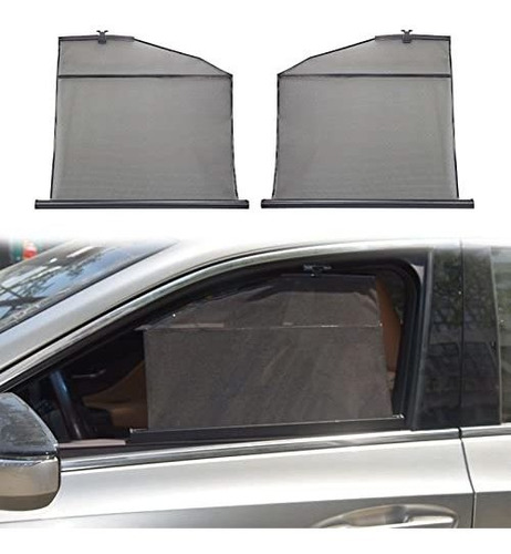 Kwak's Car Sun Shade Para La Ventana Lateral 2 Pack Rodillo