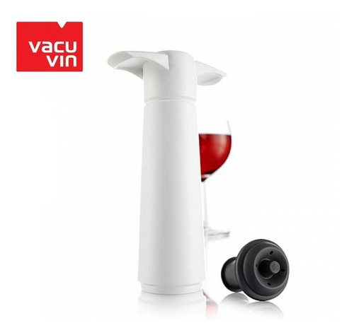 Imagen 2 de 3 de Bomba De Vacío Para Vinos Más 2 Tapones - Wine Saver Vacu Vin Distribuidor Oficial