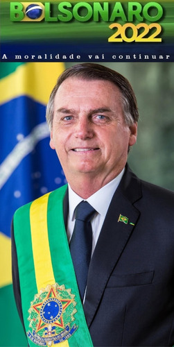 Toalha De Praia Ou Banho Grande Presidente Bolsonaro