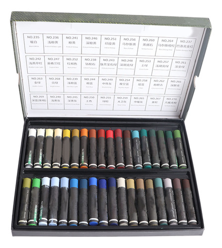 Set De Pastel Al Óleo Profesional De 36 Colores Con Alto Con