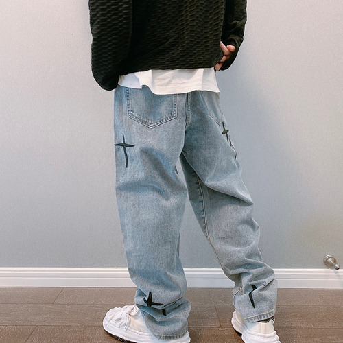 Pantalones Anchos Vaqueros Para Hombre
