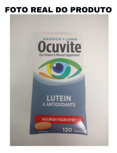 Imagem 2 de 3 de Ocuvite Com Lutein E Antioxidantes Bausch+lomb 120 Tabletes