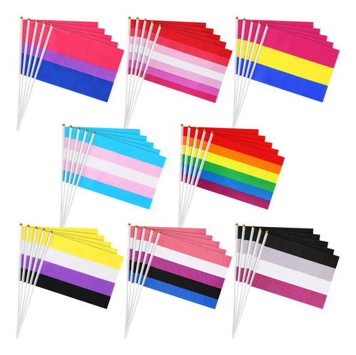 Banderas Lgbtq+ Paquete De 600 Banderines De Bandera Del Org