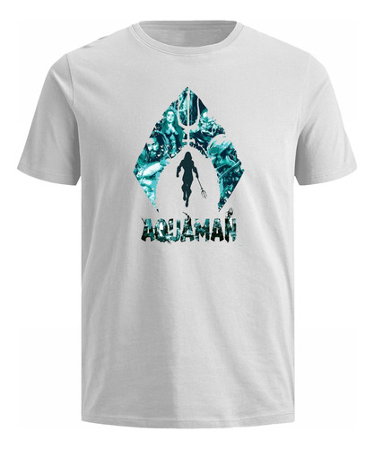 Camisetas Aquaman 2023 Jason Momoa Dc Comics Algodon Blanca