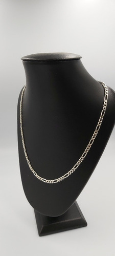 Imagen 4 de 6 de Cadena De Pura Plata Fina Ley 925 Tejido 3*1 50cm 3mm Unisex