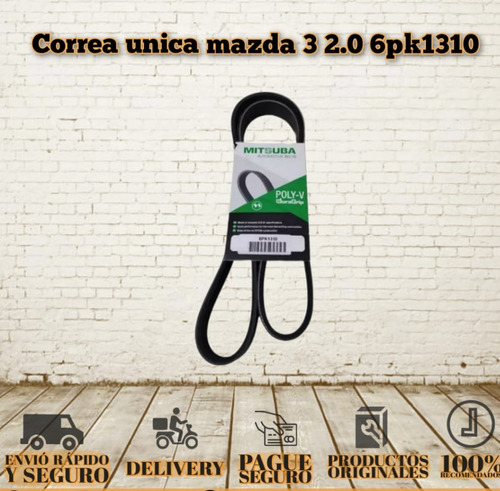 Correa Unica Mazda 3 2.0 6pk1310