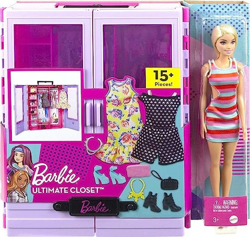 Barbie Fashionista Closet Armario De Lujo Más Accesorios