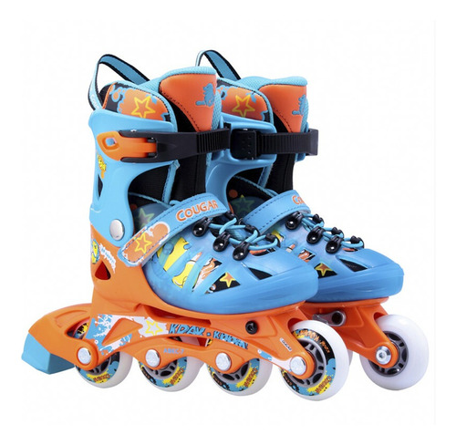 Roller Skate Patines Extensible Talle 33-36 Cougar 4 Ruedas