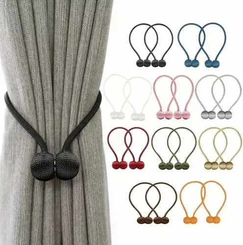 Naiovety 2 Unids/set Durable Oso Cortina Tieback Oso De Dibujos Animados Resistente A Desgarros Facil Operacion Fijacion Estable Tratamientos De Ventanas Azul