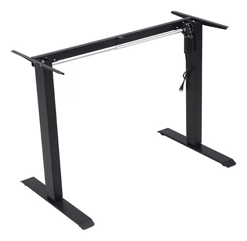 Escritorio Ajustable Eléctrico Randu Lite Con Tablero 120x60 Madera Obscura