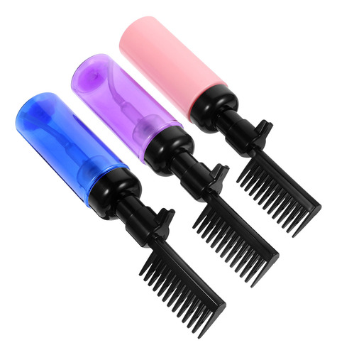 3 Botellas De Tinte Para El Cabello, Aplicadores, Peine Para