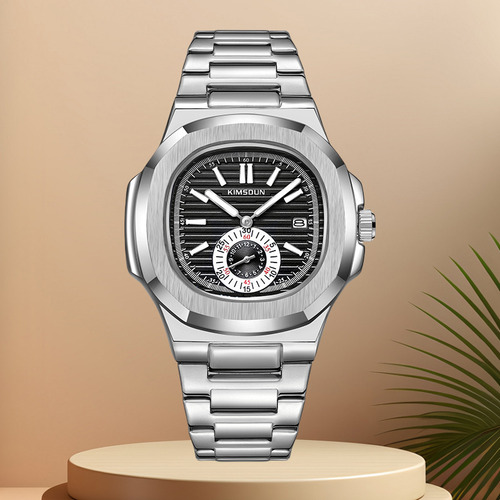 Relojes De Pulsera Masculinos De Acero Inoxidable Calendar L