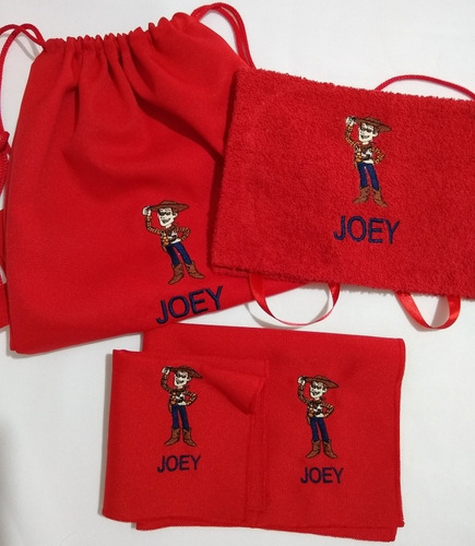 Set Jardin Con Mochila Bordados