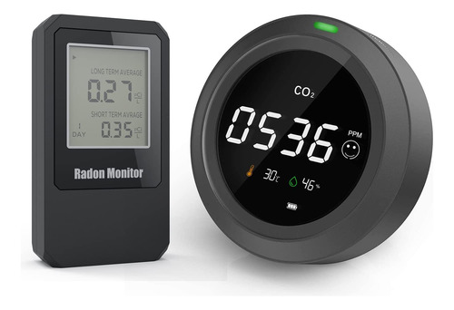 Detector Radon Base Vida Para Monitor Co2 Domestico