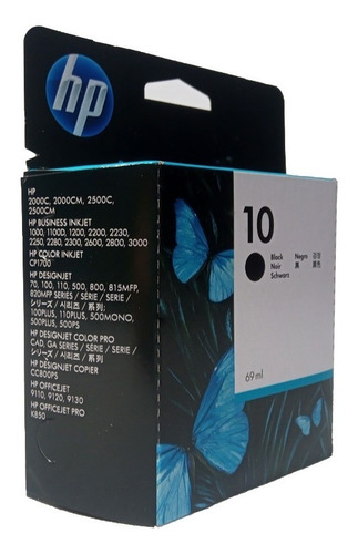 Cartucho Hp 10 Negro Original C4844a Vigente Verificable