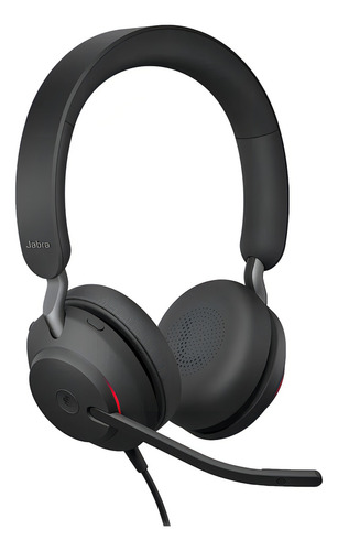 Auricular Headset Jabra Evolve 2 30 Usb-a Ms Duo Stereo Color Negro