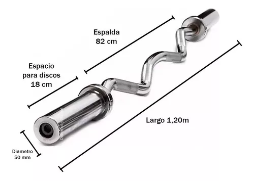 Barra de musculación 1,20m