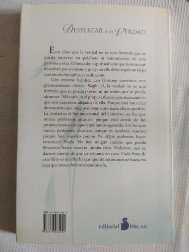 Libró Despertar A La Verdad Leo Hartong Y (Usado)