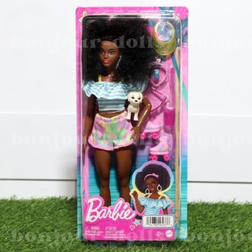 Muñeca Barbie Day & Play Con Patines De Moda