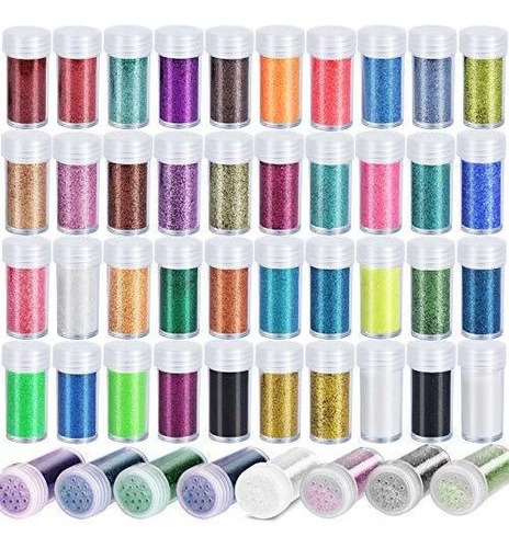 Cuerpo Brillos Corporales Teenitor 48 Colors Glitter Set