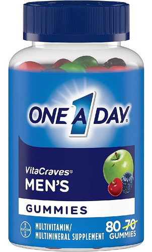 One-a-day Hombre Vitacraves 80 Gomitas Para Hombre 