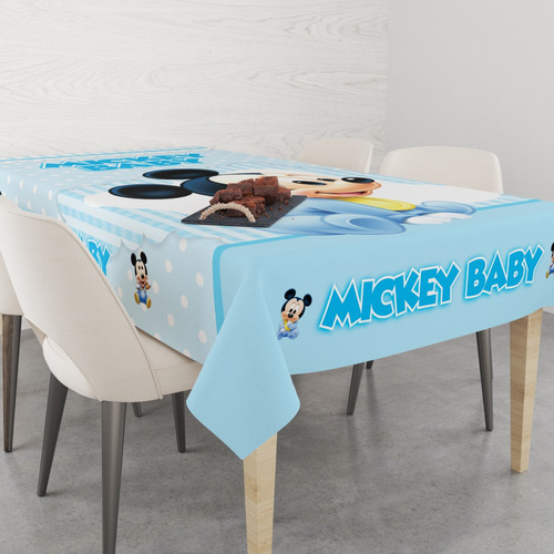 Toalha De Mesa Infantil Tematica, Toalha De Mesa Mickey Baby