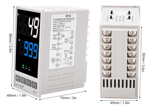 Pid Kit De Controlador De Temperatura, Alta Tensión 100acv A