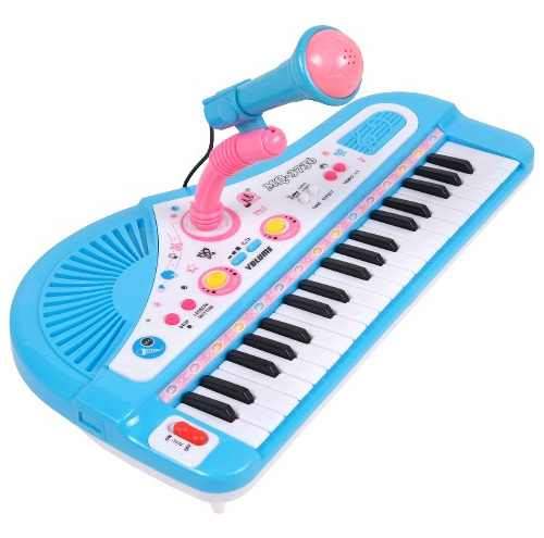Órgano Musical Infantil 37 Teclas Meike Mq3736 Celeste